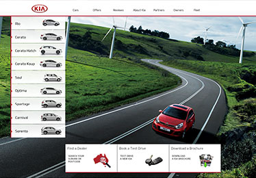 KIA website relaunch